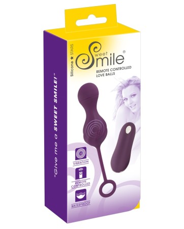 Sweet Smile Remote Controlled Love Balls Purple
