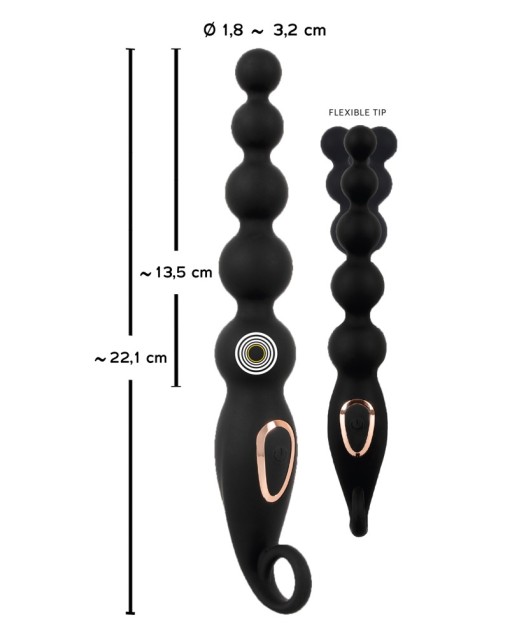 Anal Beads With Vibration - Anos