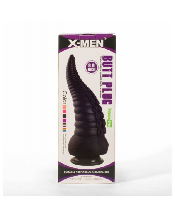 Plug anale X-MEN 8" nero