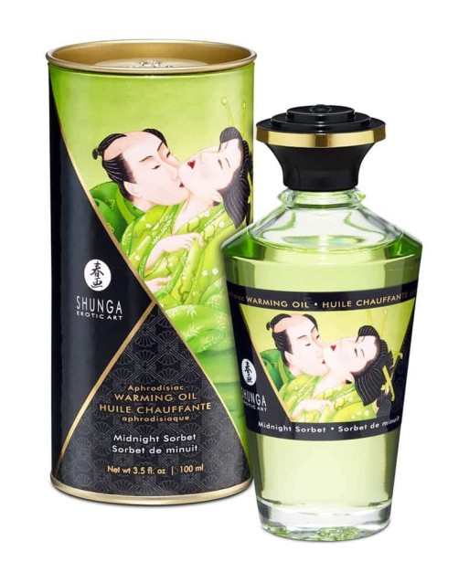 Olio Afrodisiaco Riscaldante 100 ML Sorbetto di Mezzanotte - Shunga