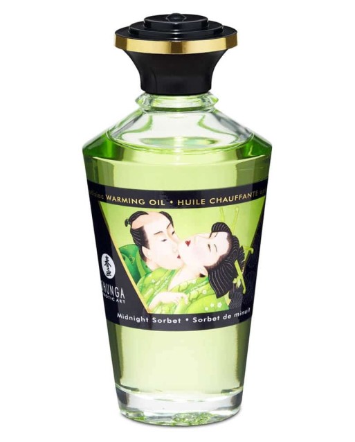 Olio Afrodisiaco Riscaldante 100 ML Sorbetto di Mezzanotte - Shunga