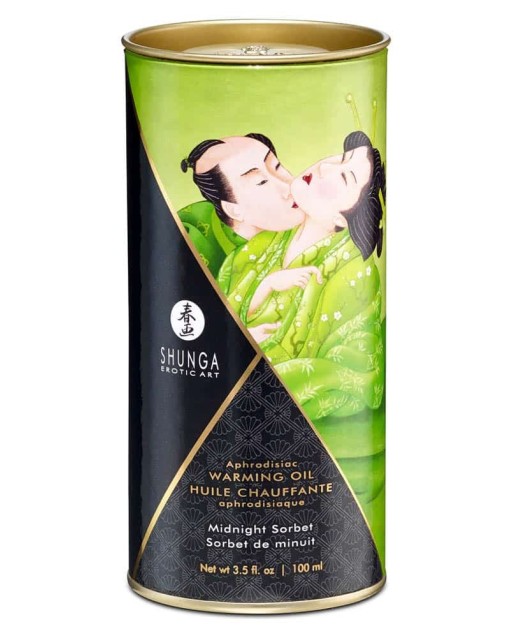 Olio Afrodisiaco Riscaldante 100 ML Sorbetto di Mezzanotte - Shunga