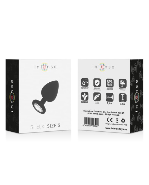 INTENSE - SHELKI S PLUG ANALE NERO INTENSE - SHELKI S PLUG ANALE NERO