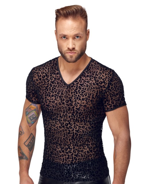 Shirt look leopardato - Noir