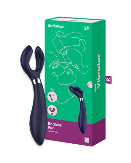 SATISFYER ENDLESS FUN MULTI VIBRATOR 3 BLU SATISFYER ENDLESS FUN MULTI VIBRATOR 3 BLU