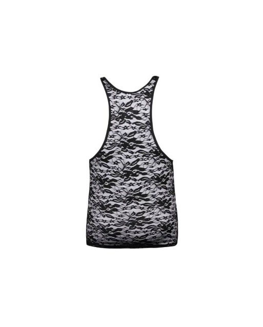 Canotta Romance in pizzo Nero - Anais Uomo Canotta Romance in pizzo Nero - Anais Uomo