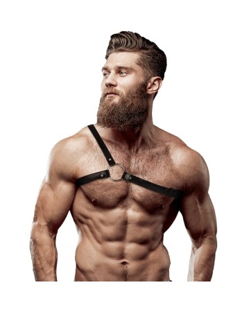 Imbracatura con Tracolla Incrocia da Uomo in Ecopelle - Fetish Harnesses