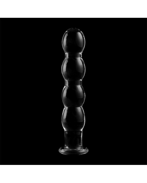 NEBULA SERIES BY IBIZA - MODELLO 10 DILDO IN VETRO BOROSILICATO TRASPARENTE 16.5 CM NEBULA SERIES BY IBIZA - MODELLO 10 DILDO IN VETRO BOROSILICATO TRASPARENTE 16.5 CM