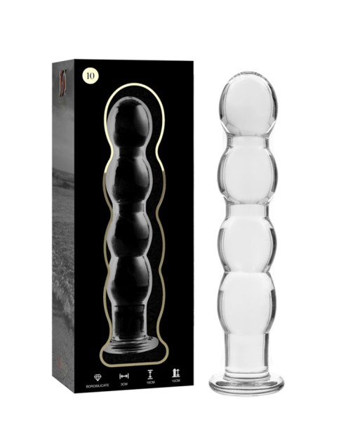 NEBULA SERIES BY IBIZA - MODELLO 10 DILDO IN VETRO BOROSILICATO TRASPARENTE 16.5 CM NEBULA SERIES BY IBIZA - MODELLO 10 DILDO IN VETRO BOROSILICATO TRASPARENTE 16.5 CM