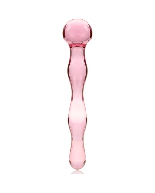 NEBULA SERIES BY IBIZA - MODELLO 13 DILDO IN VETRO BOROSILICATO ROSA 18 CM x 3.5 CM NEBULA SERIES BY IBIZA - MODELLO 13 DILDO IN VETRO BOROSILICATO ROSA 18 CM x 3.5 CM