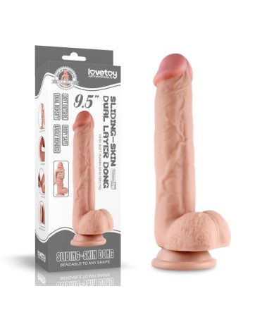 Dildo Realistico Sliding-Skin Dual-Layer Cock 24 cm - 9,5 inch - LoveToy