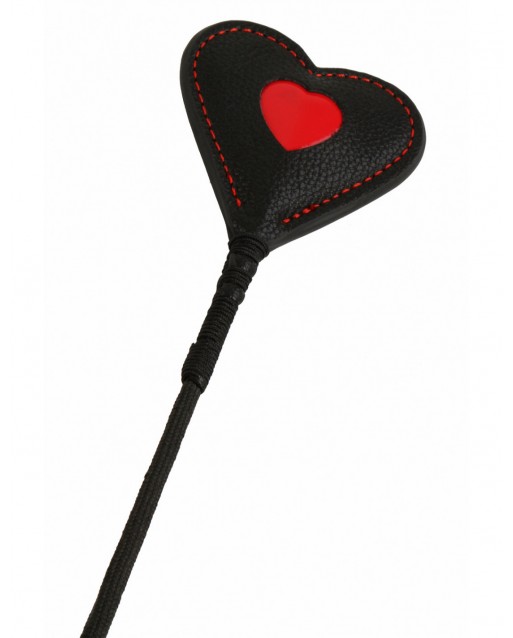 Heart Shaped Riding Crop, 51 cm - Spazm