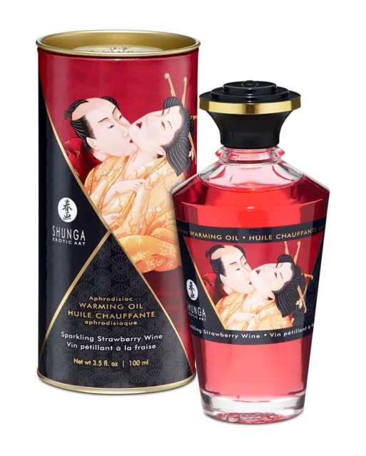 Olio Afrodisiaco Riscaldante 100 ML Vino frizzante alla fragola - Shunga Olio Afrodisiaco Riscaldante 100 ML Vino frizzante alla fragola - Shunga
