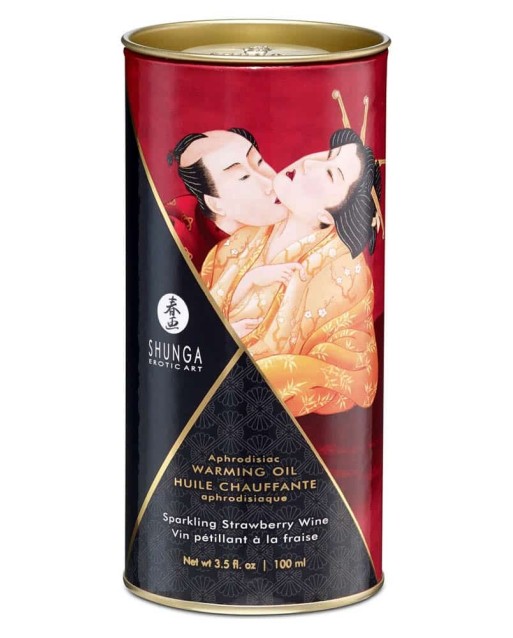 Olio Afrodisiaco Riscaldante 100 ML Vino frizzante alla fragola - Shunga Olio Afrodisiaco Riscaldante 100 ML Vino frizzante alla fragola - Shunga