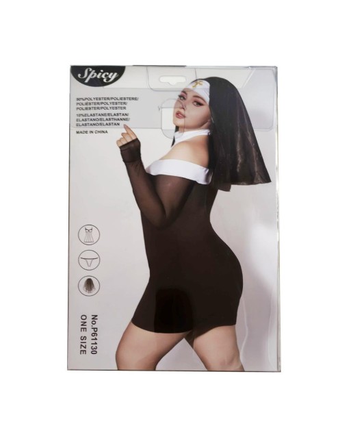 Costume da Sexy Suora Per Taglie Forti - 3 Pezzi - JSY Lingerie Costume da Sexy Suora Per Taglie Forti - 3 Pezzi - JSY Lingerie