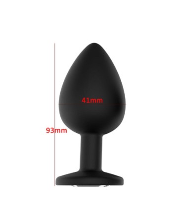 Gem Butt Plug - L - Nero - SinsFactory