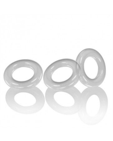 Oxballs WILLY RINGS confezione da 3 anelli fallici - Trasparenti