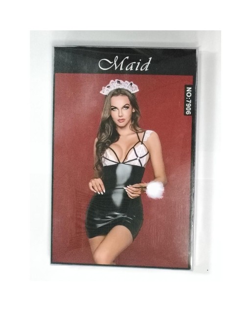 Costume da Domestica o da Cameriera Sexy - 4 Pezzi - Taglia Unica - JSY Lingerie