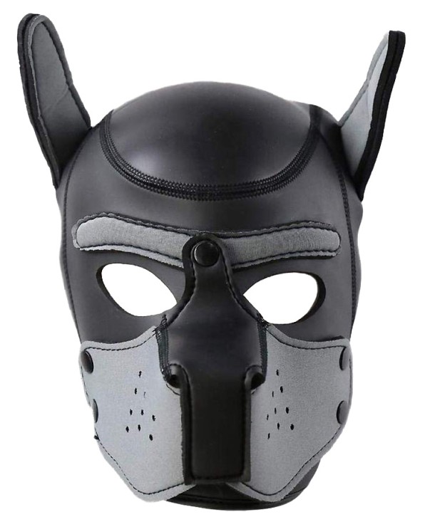 Pupplay Dog Mask - Black/Grey