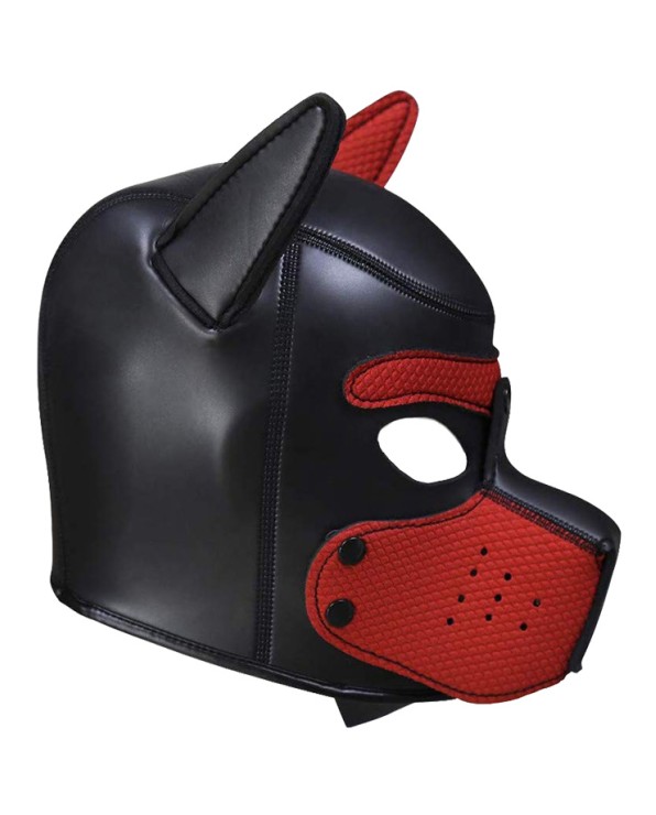 Pupplay Dog Mask - Black/Red