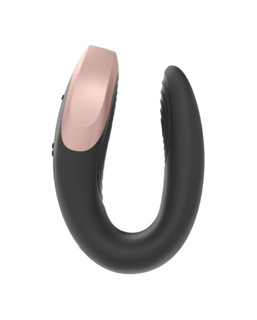 SATISFYER DOUBLE LOVE LUXURY PARTNER VIBRATOR - NERO