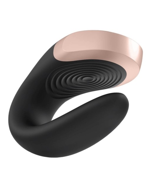 SATISFYER DOUBLE LOVE LUXURY PARTNER VIBRATOR - NERO