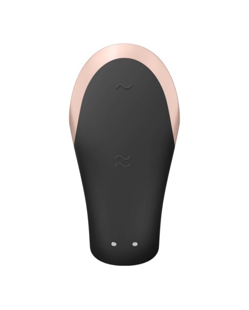 SATISFYER DOUBLE LOVE LUXURY PARTNER VIBRATOR - NERO