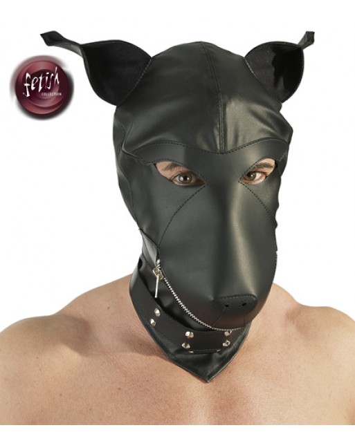 Maschera canina con chiusura a zip