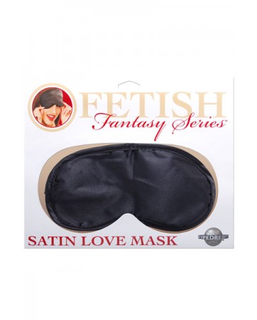 Satin Love Mask Black- Fetish Fantasy Series
