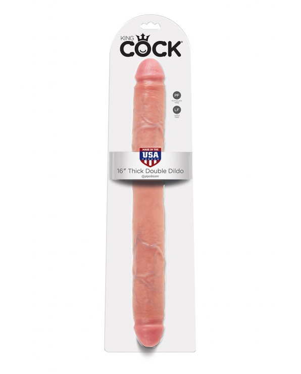 King Cock 16 INCH THICK DOUBLE FLESH