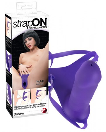 Strap On in silicone viola For Lovers - You2Toys