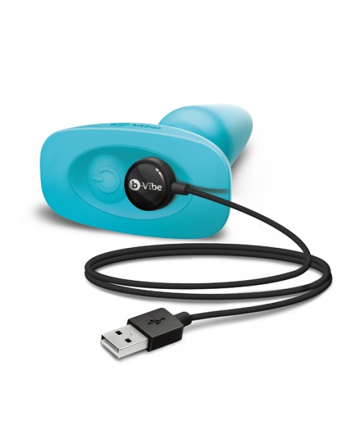 Plug vibrante telecomandato Bvibe - Rimming Azzurro