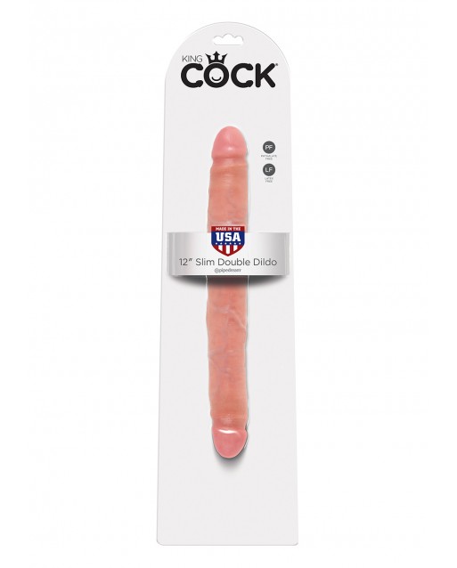 King Cock 12 Inch Slim Double Flesh
