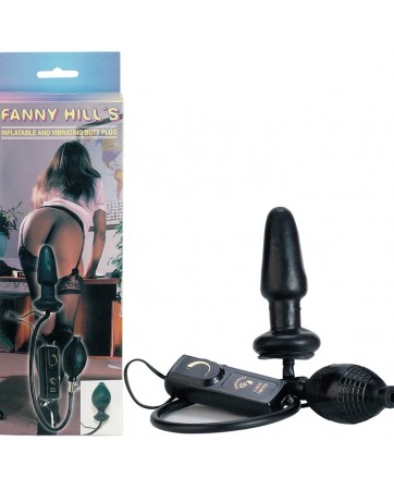Fanny Hill's butt plug gonfiabile e vibrante nero