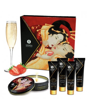 Set regalo Spumante Geisha alla fragola - Shunga