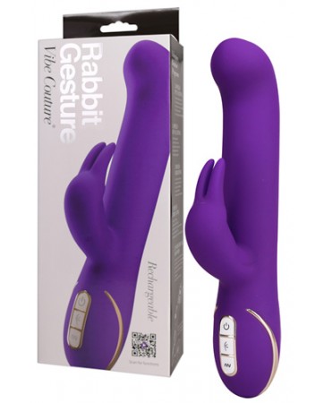 Vibratore Ricaricabile Rabbit Gesture - Vibe Couture Viola