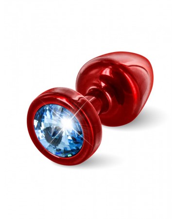 Plug con cristallo azzurro Anni - Diogol - Rosso
