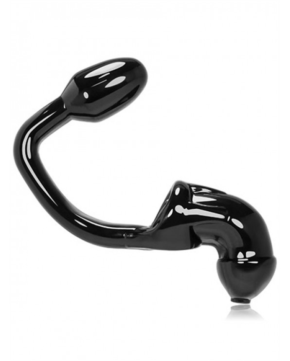 Oxballs TAILPIPE Cock Cage Anal Lock Black