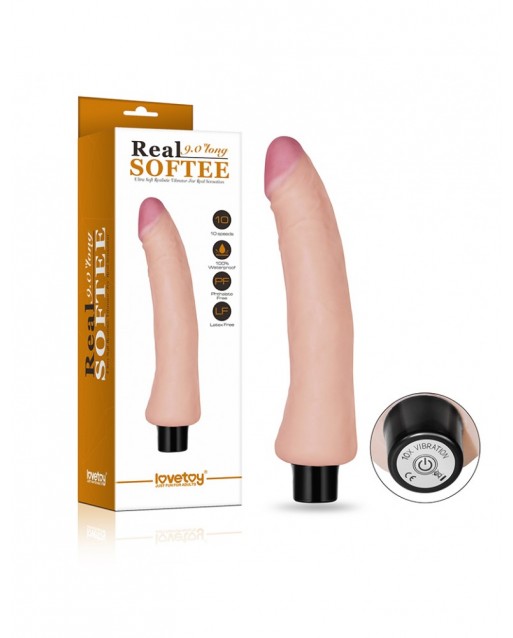 Vibratore realistico ultra morbido 23 cm - 9 inch - Lovetoy Realistic