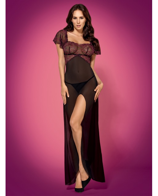 Sedusia gown and thong black