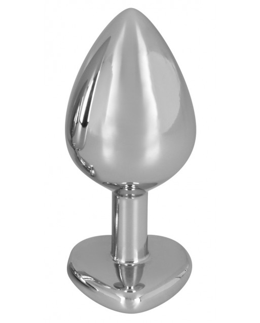 Diamond anal plug Medium, in alluminio con pietra preziosa