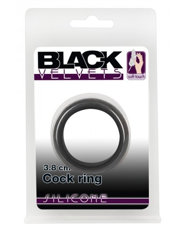 Black Velvets Cock Ring in silicone 3,8 cm