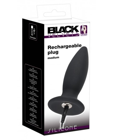 Plug Anale Vibrante Medium -Black Velvets