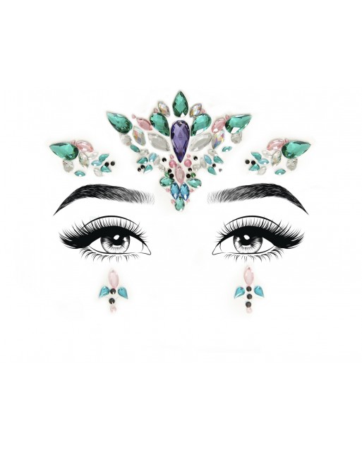 Ariel Face Jewels Sticker