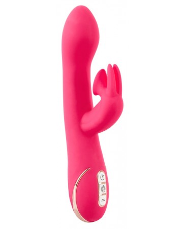 Vibratore Rabbit con Succhia Clitoride Rosa - Euphoria Vibe Couture