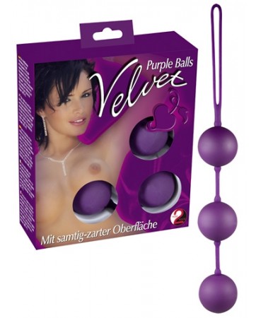 Velvet 3 Purple Balls