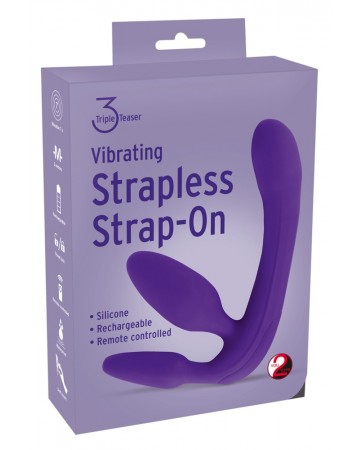 Vibrating Strapless Strap-On 3 viola