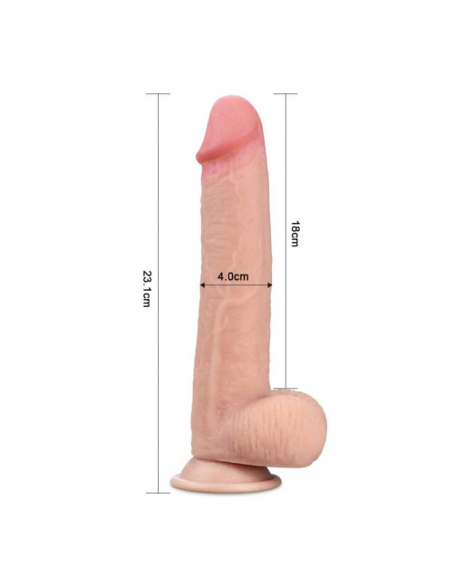 Dildo Realistico Sliding-Skin Dual-Layer Cock 22,8 cm - 8 inch - LoveToy
