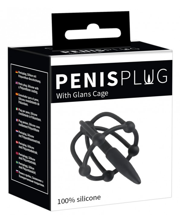 Penis Plug with Glans Cage