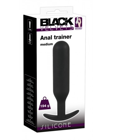 Silicone Anal Trainer Medium - Black Velvets